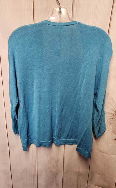 J Jill Women's Size S Blue Cardigan