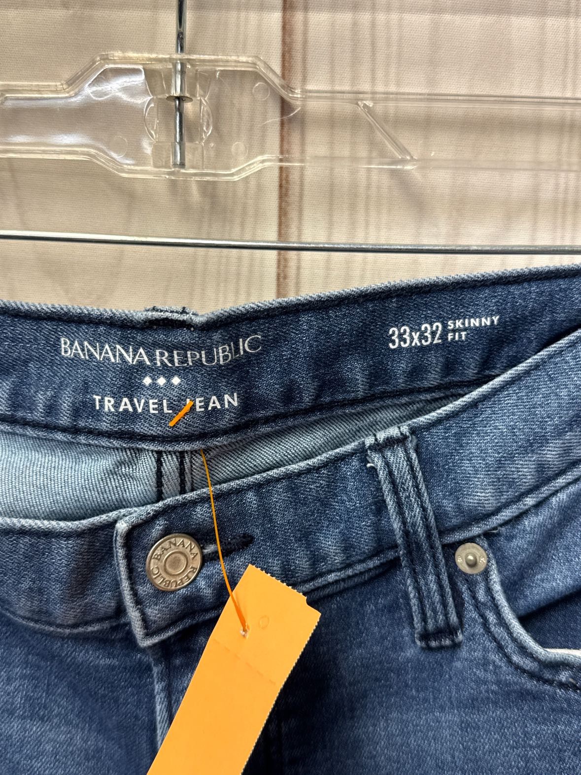 Banana Republic Men's Size 33x32 Blue Jeans Skinny Fit