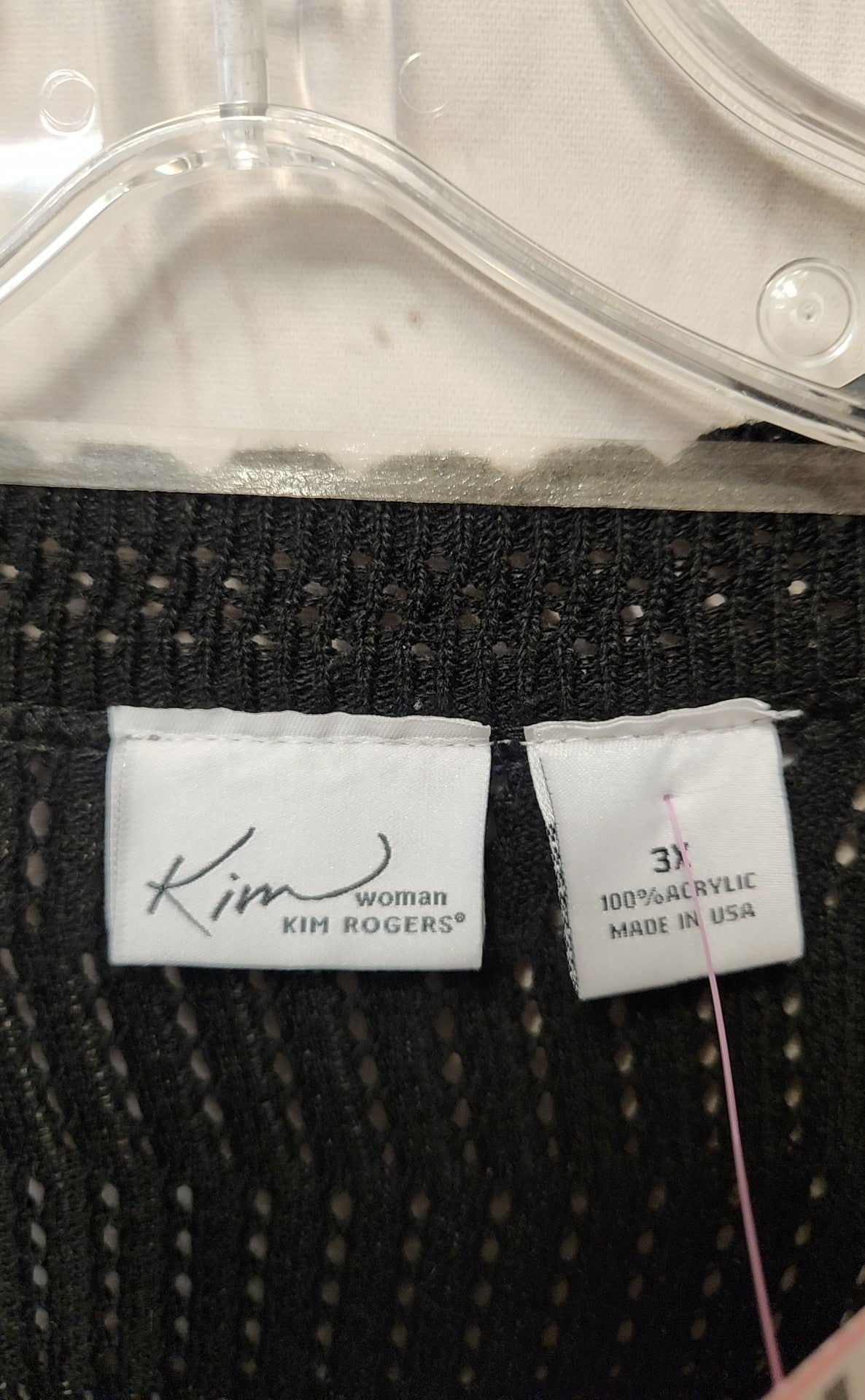 Kim Rogers Women's Size 3X Black Cardigan