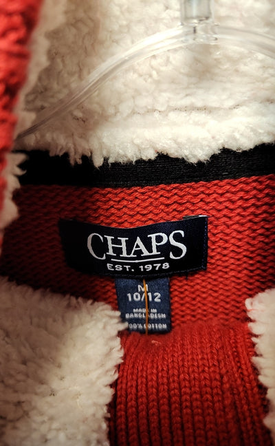 Chaps Boy's Size 10/12 Red Sweater