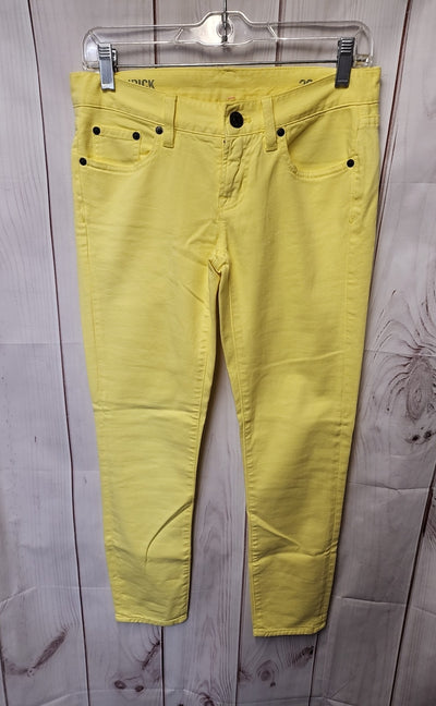 J Crew Women's Size 26 (1-2) Yellow Jeans Toothpick Ankle