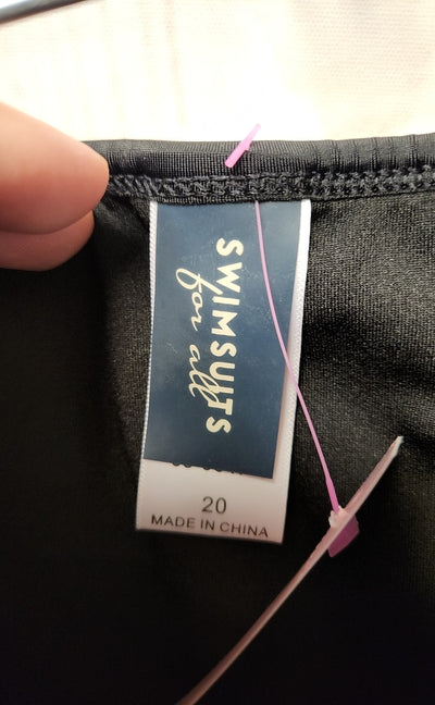 NWT Swimsuits for all Women's Size 20 Black Swim Bottom