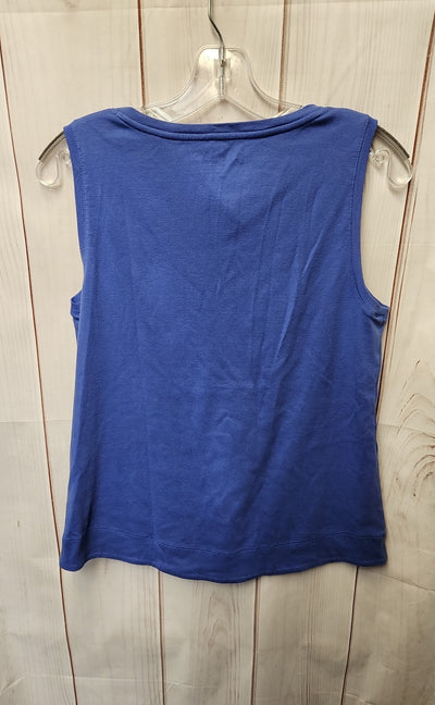 Chico's Women's Size 1 = US M Blue Sleeveless Top