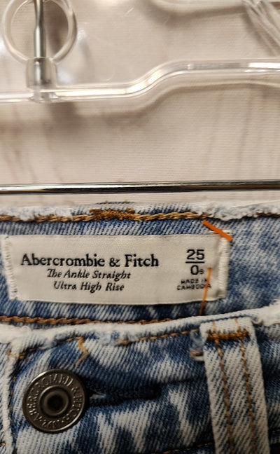 Abercrombie & Fitch Women's Size 25 (0) Blue Jeans The Ankle Straight