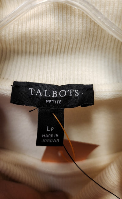 NWT Talbots Women's Size L Petite White Sweater