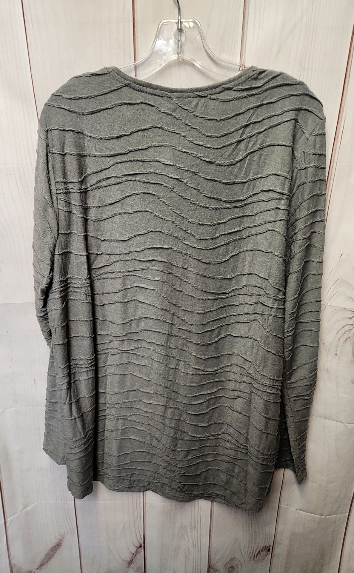 Chico's Women's Size 3 = US XL Gray Long Sleeve Top