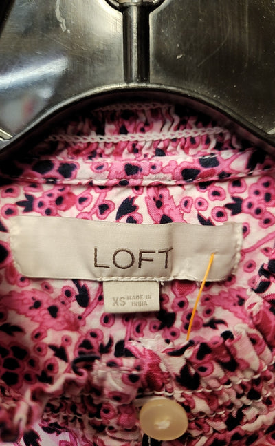 Loft Women's Size XS Pink Long Sleeve Top
