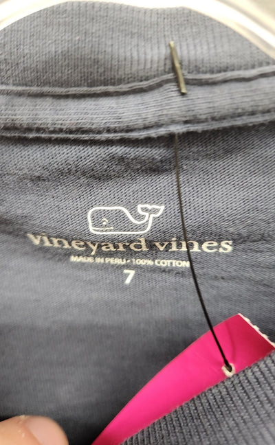 Vineyard Vines Boy's Size 7 Navy Shirt