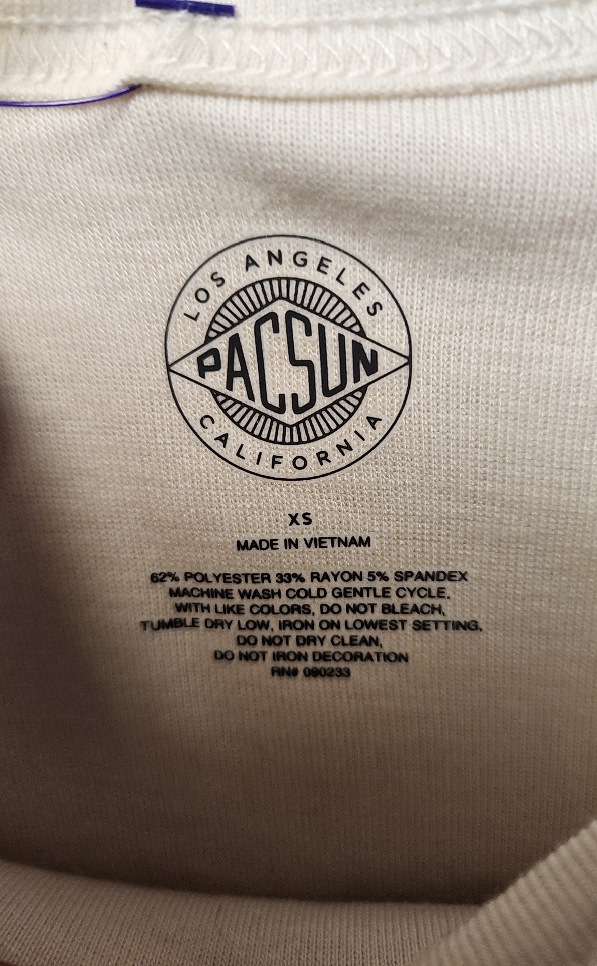 NWT Pacsun Women's Size XS White Long Sleeve Top