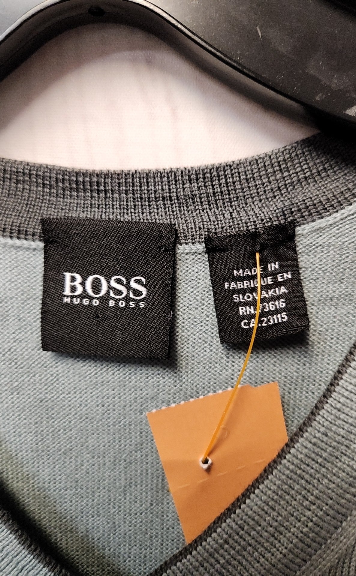 Boss Men's Size M Light Blue Sweater