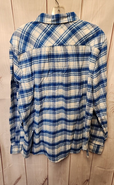 Lands End Women's Size 18 Blue Long Sleeve Top