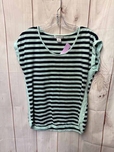 Liz Claiborne Women's Size M Blue Short Sleeve Top