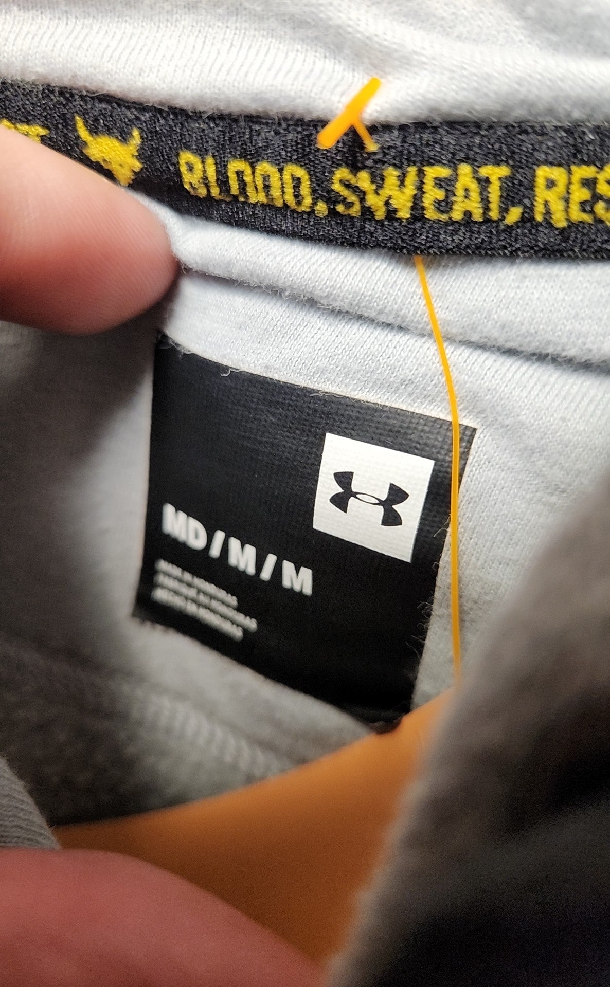 Under Armour Men's Size M Gray Hooded Sweatshirt