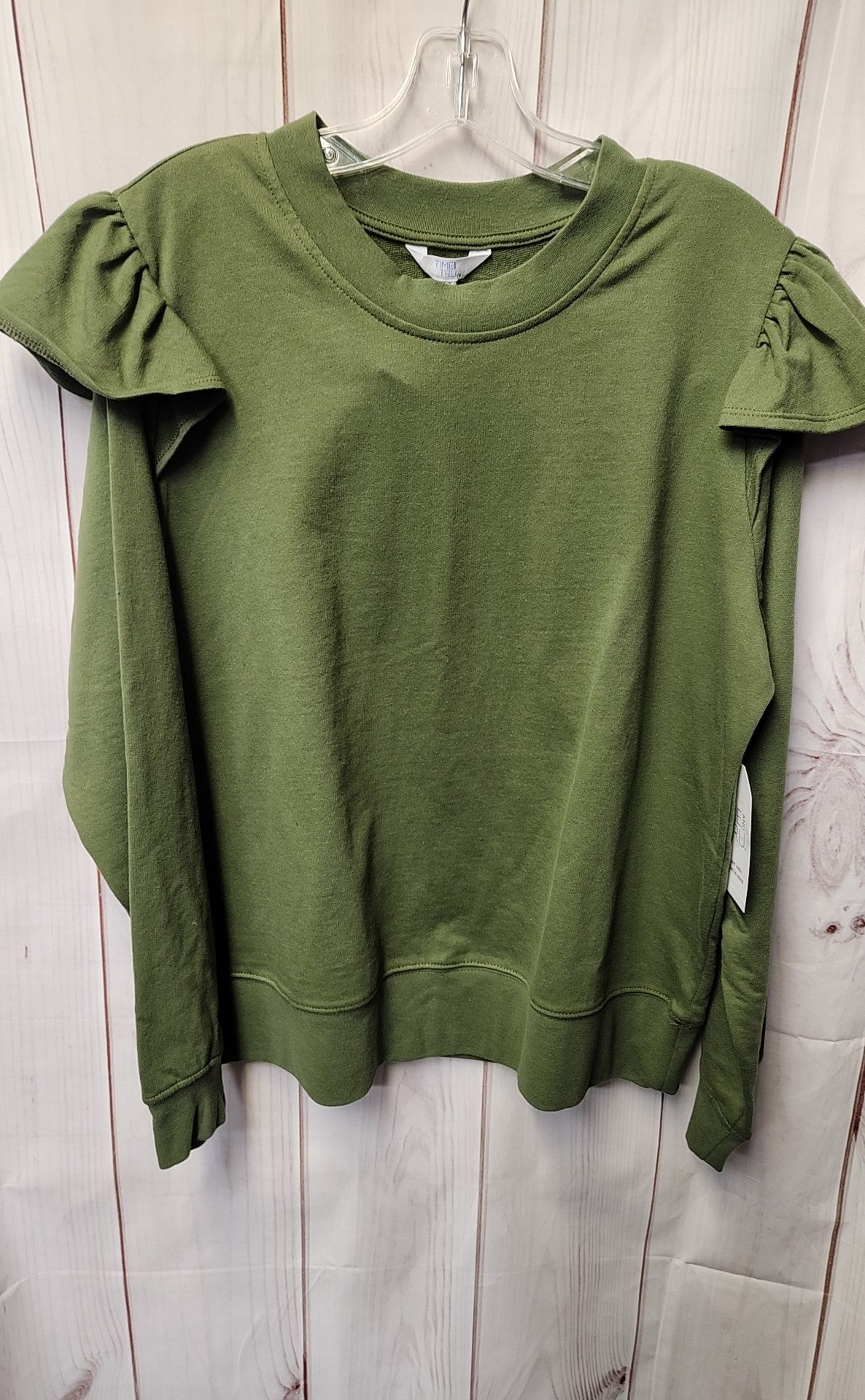 NWT Time and Tru Women's Size L Green Long Sleeve Top
