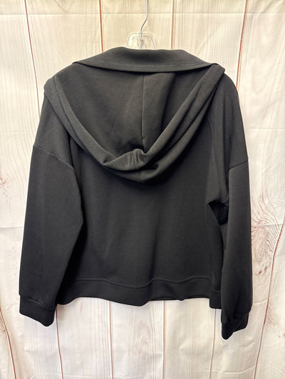 Cable & Gauge Women's Size L Black Full Zip Hooded Sweatshirt
