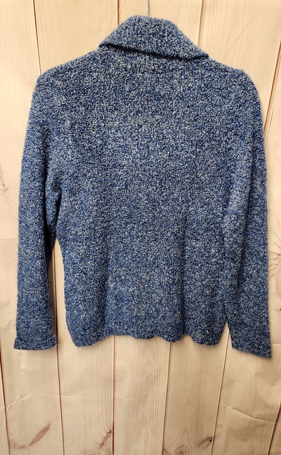 Sag Harbor Women's Size M Petite Blue Cardigan