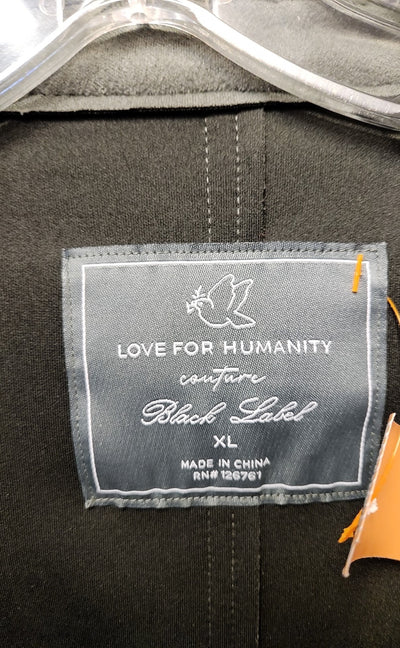 love For Humanity Couture Black Label Women's Size XL Gray Coat