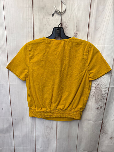 Abound Women's Size XS Yellow Short Sleeve Top