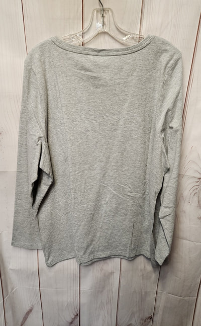 Talbots Women's Size 2X Gray Long Sleeve Top