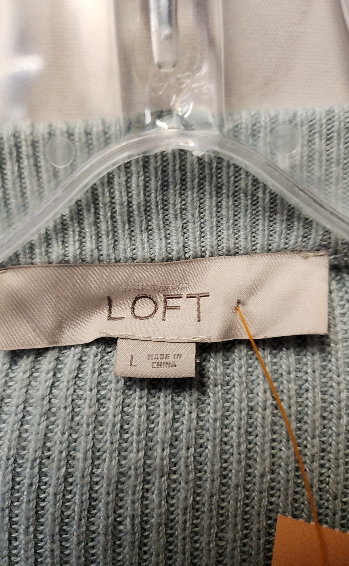 Loft Women's Size L Light Blue Cardigan