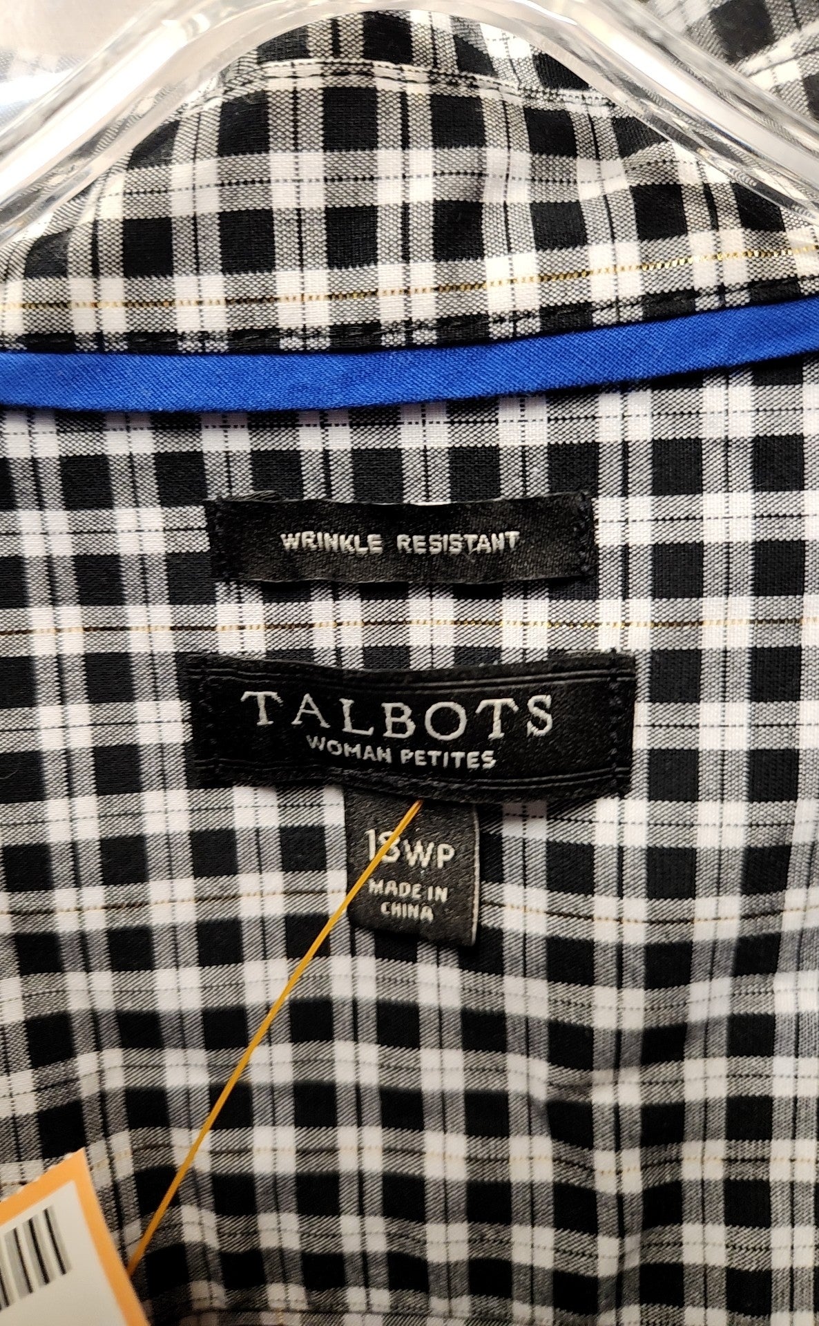 Talbots Women's Size 18 Petite Black Long Sleeve Top