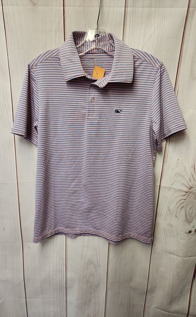 Vineyard Vines Boy's Size 12/14 Pink Shirt