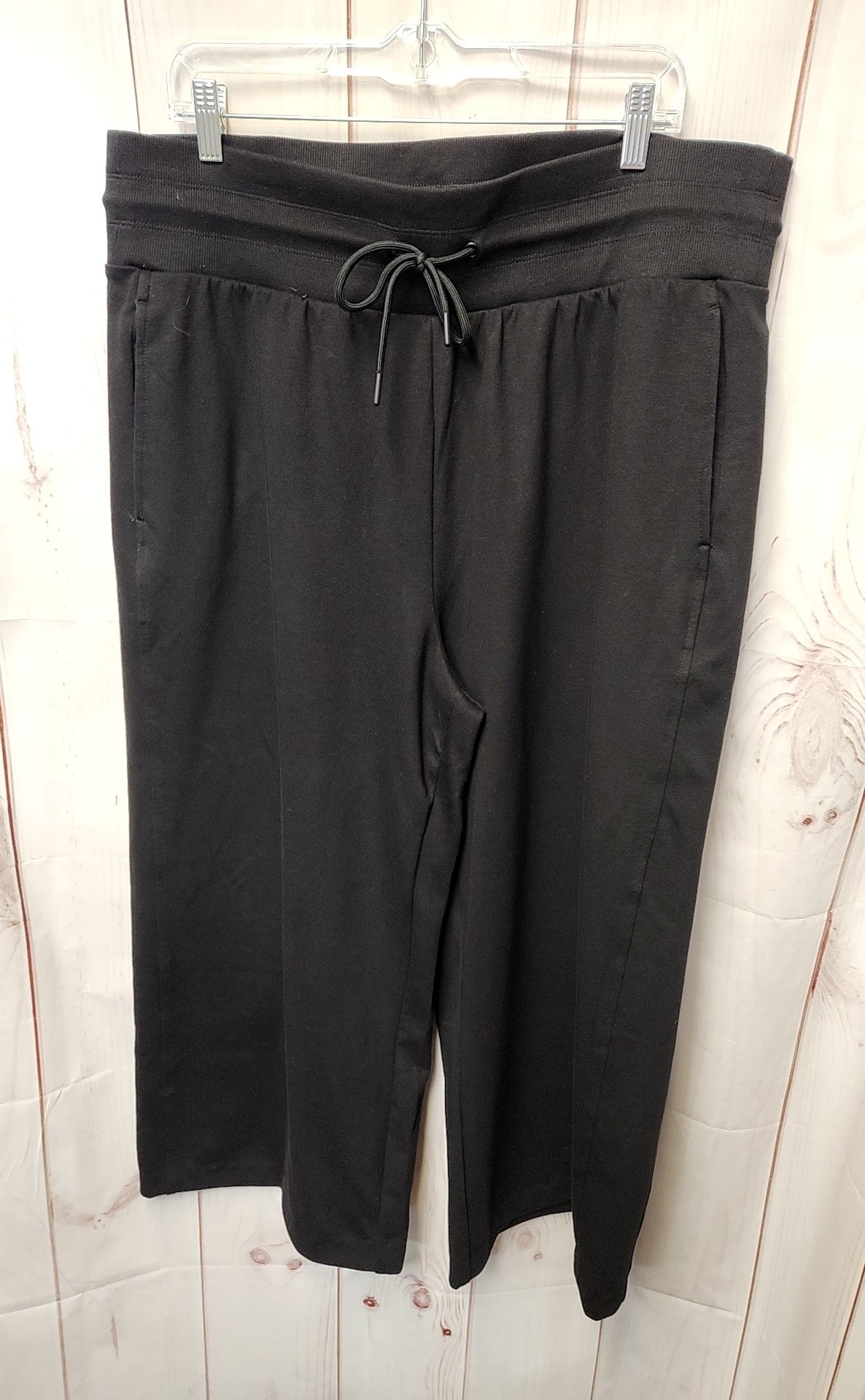 Old Navy Women's Size XL Black Sweatpants Extra High Rise Wide Leg