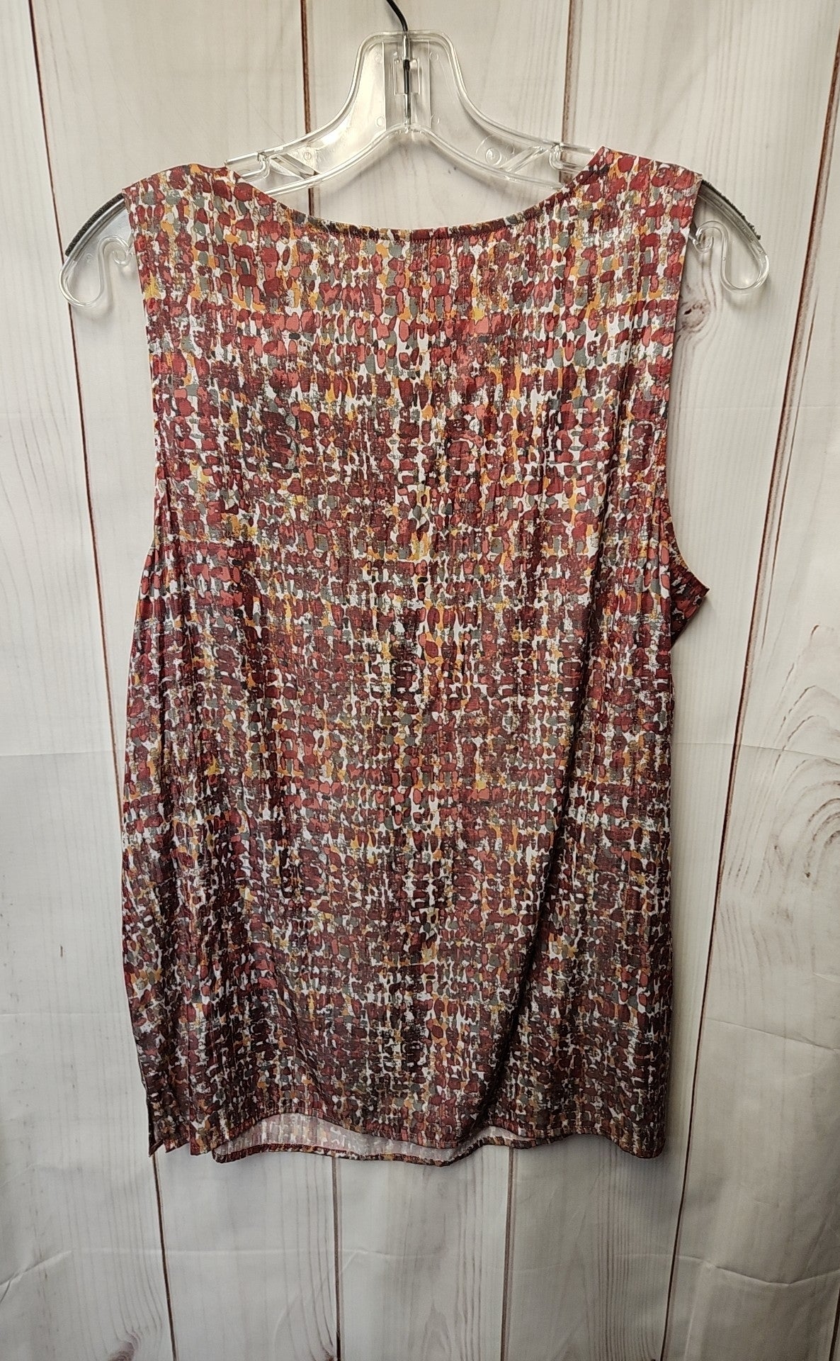 J Jill Women's Size L Red Sleeveless Top