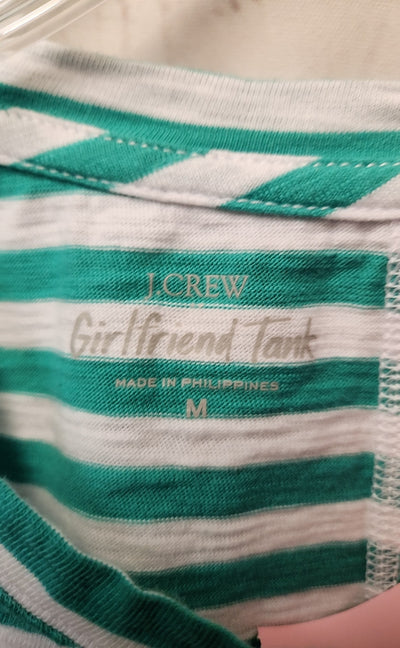 J Crew Women's Size M Green Sleeveless Top