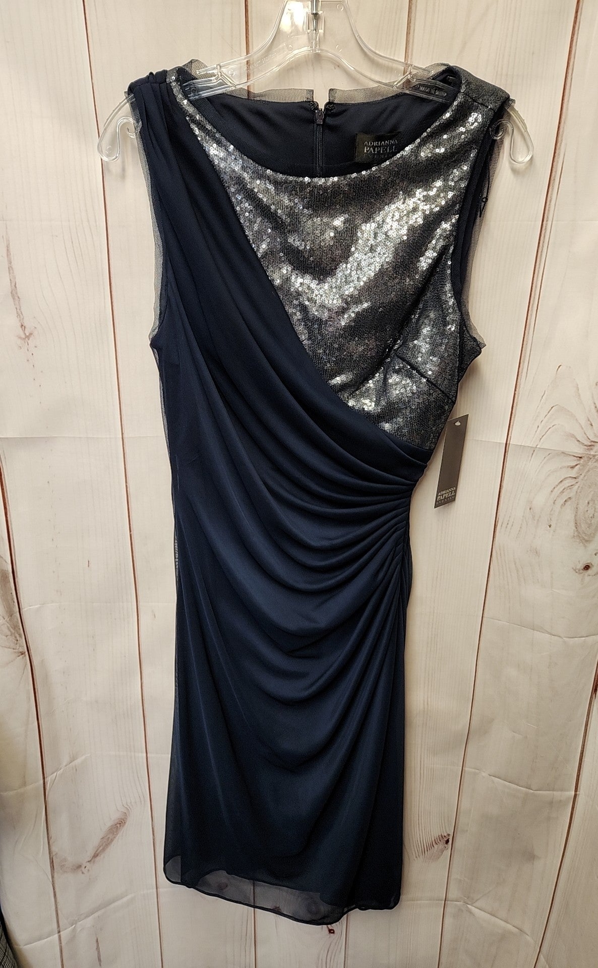 NWT Adrianna Papell Women's Size 14 Navy Dress
