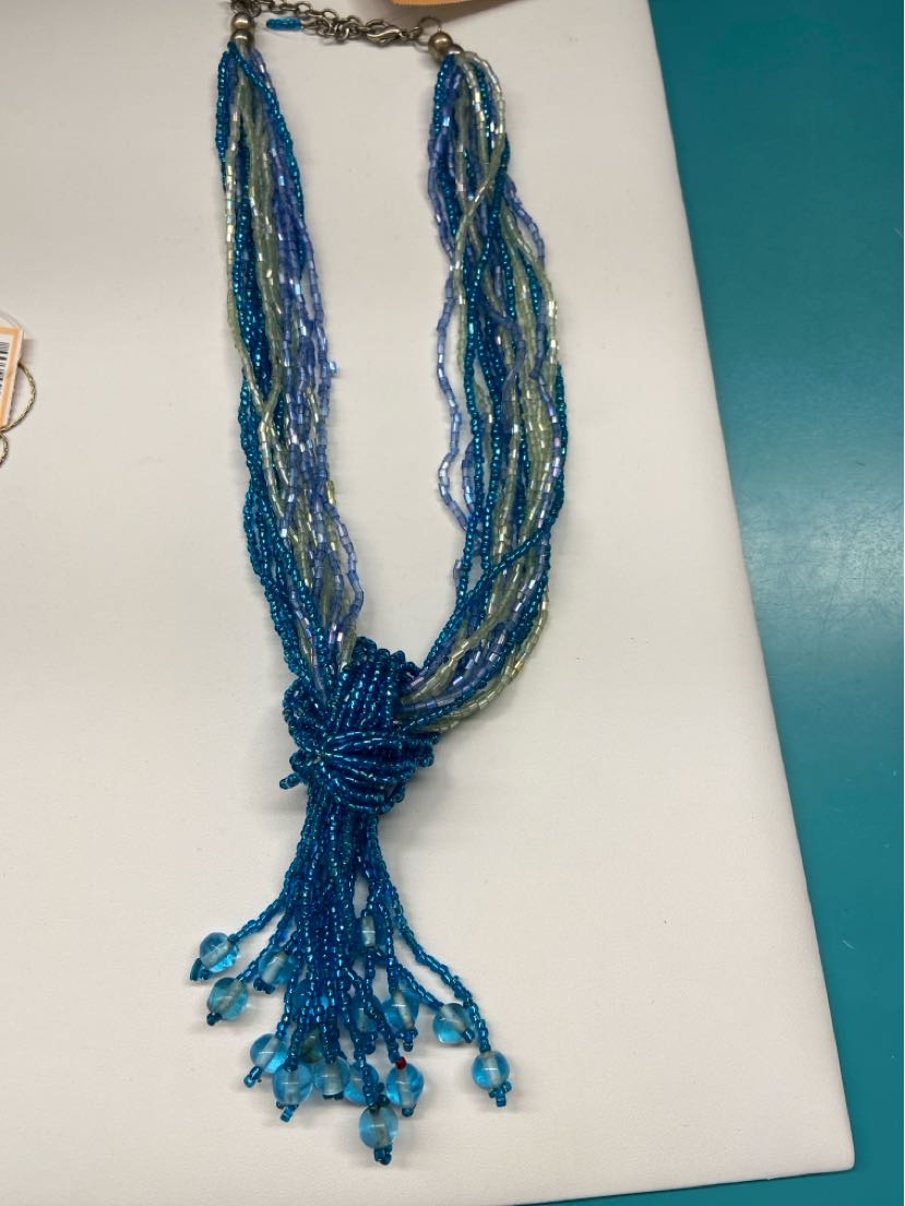 Blue Beaded Necklace