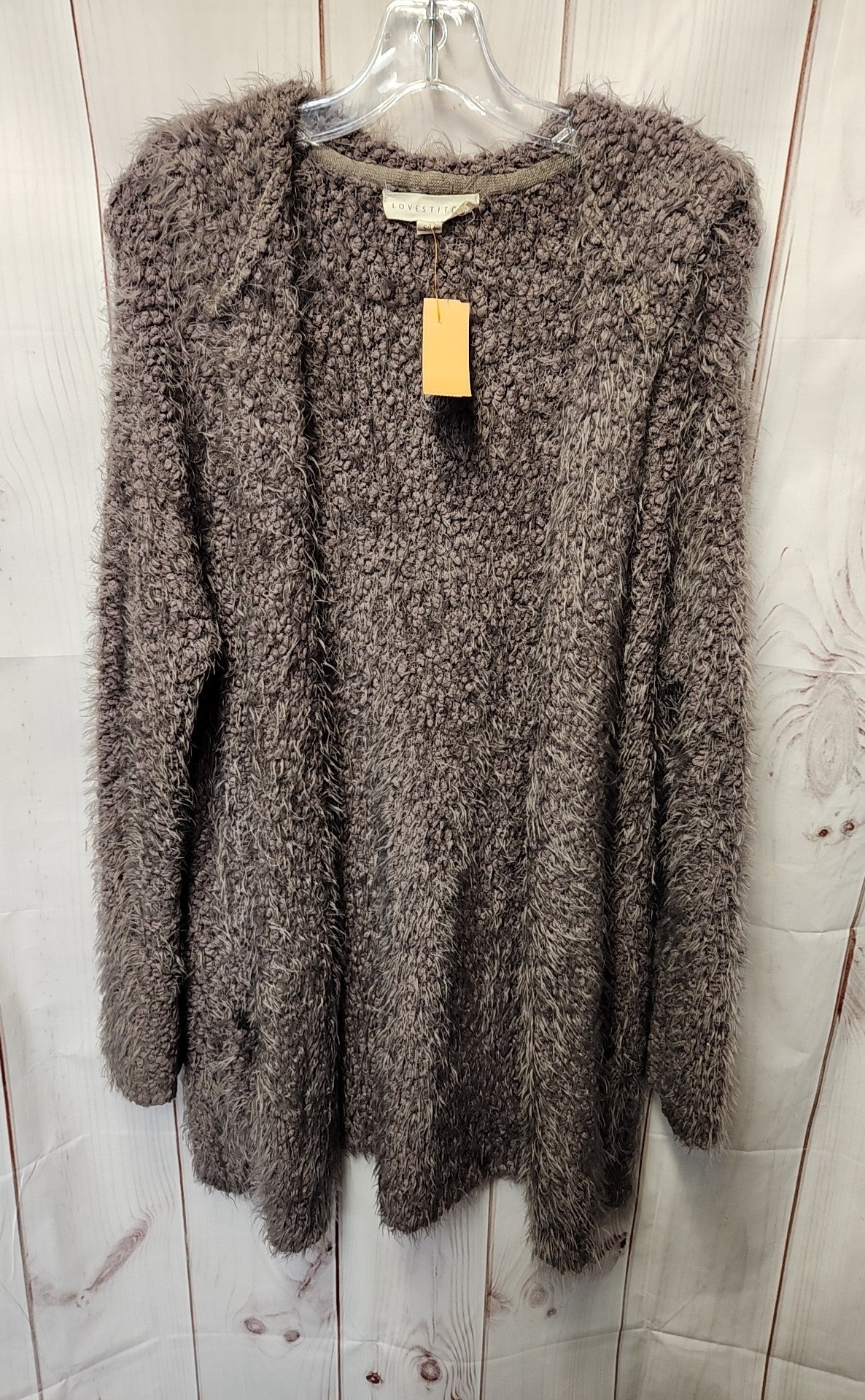 Lovestitch Women's Size S/M Gray Cardigan