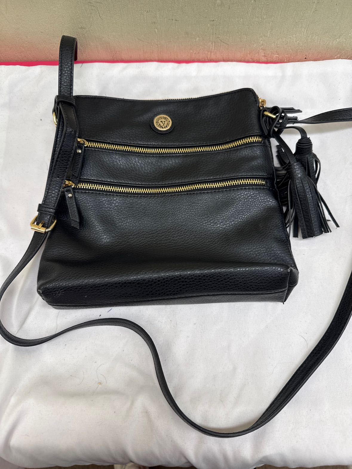 Anne Klein Black Purse Bag