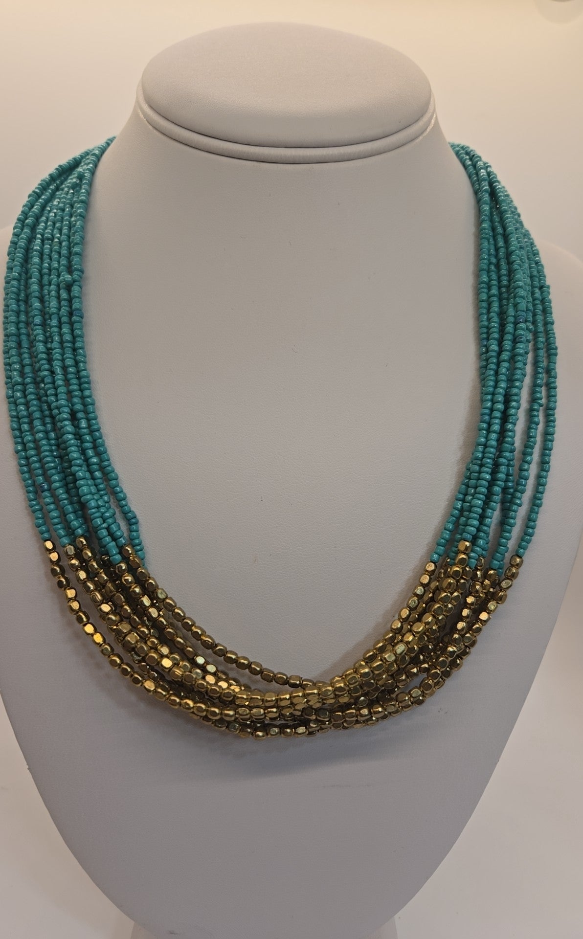 Blue Beaded Necklace