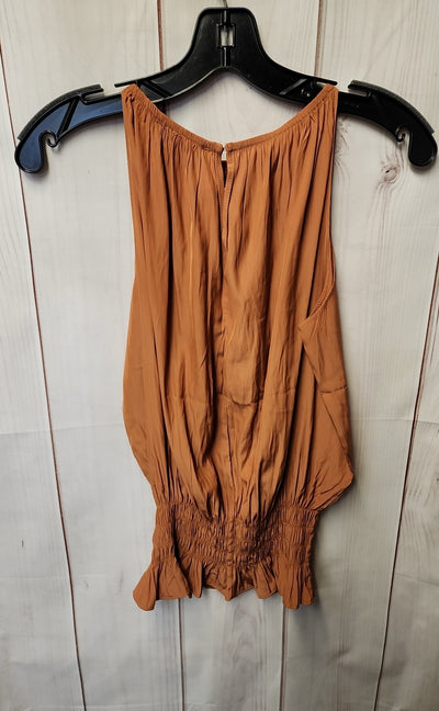 NWT Catherine Malandrino Women's Size S Brown Sleeveless Top