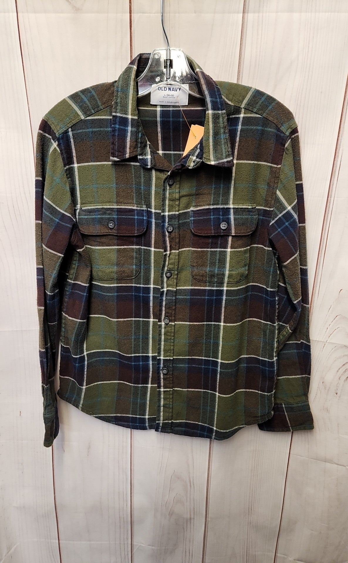 Old Navy Boy's Size 10/12 Green Shirt