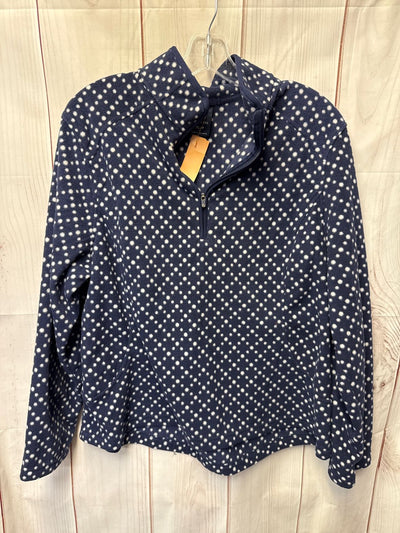 Lands End Women's Size XL Petite Navy Sweatshirt
