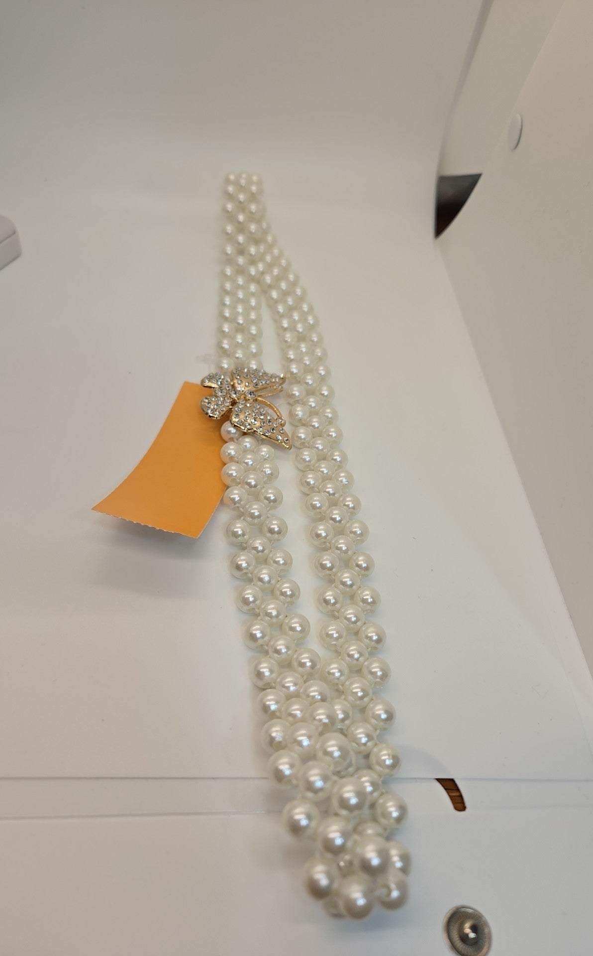 White Beaded Necklace