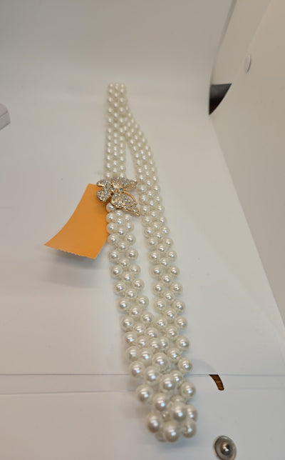 White Beaded Necklace