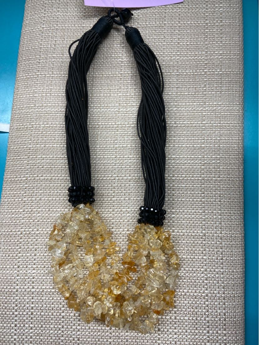 Black & Yellow Beaded Bracelet