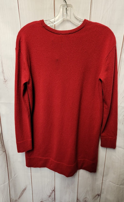 J Jill Women's Size XS Red Cashmere Sweater