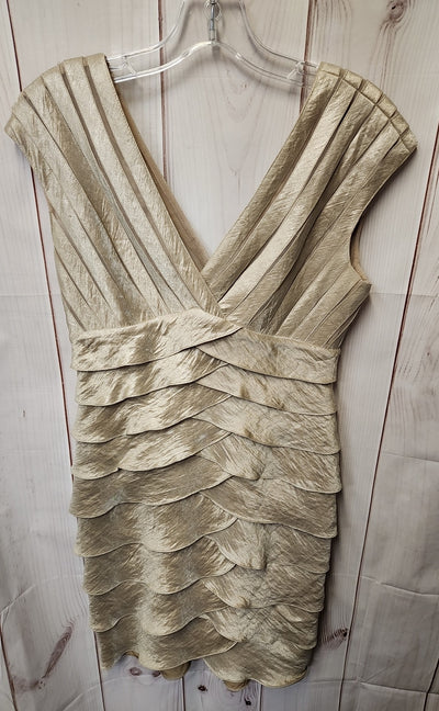 Adrianna Papell Women's Size 4 Gold Dress
