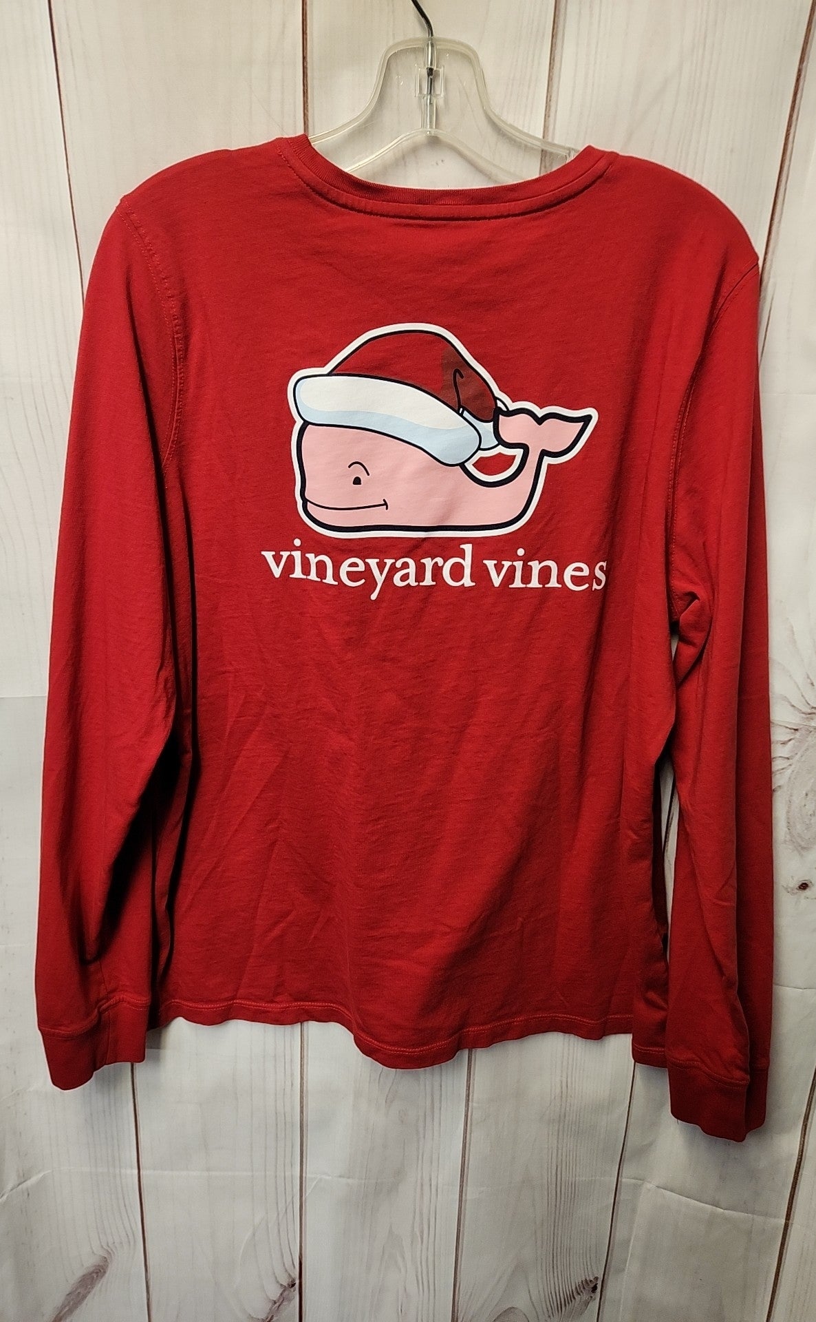 Vineyard Vines Women's Size L Red Holiday Long Sleeve Top