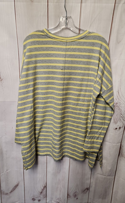 J Jill Women's Size M Petite Gray Long Sleeve Top
