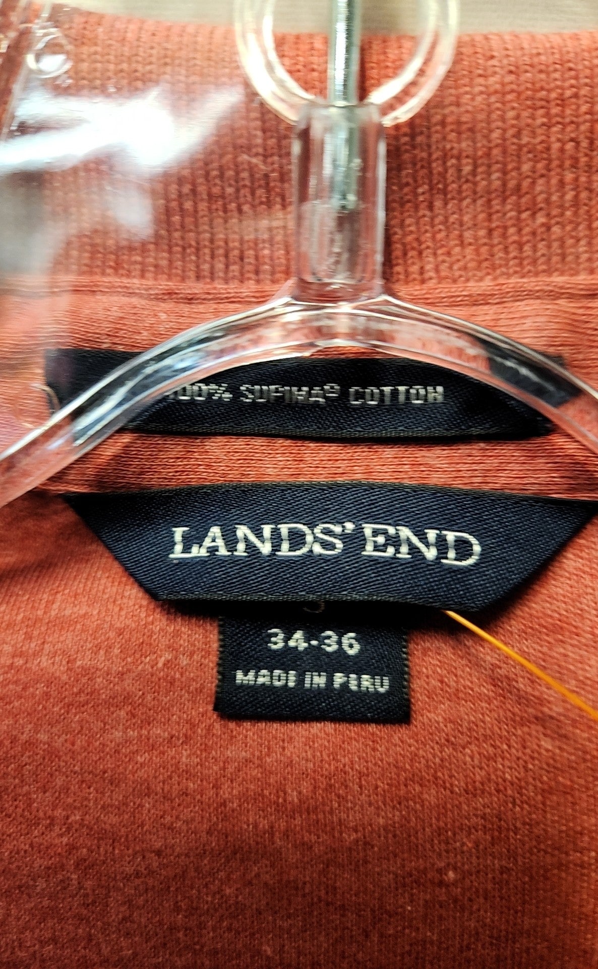 Lands End Men's Size S Red Shirt