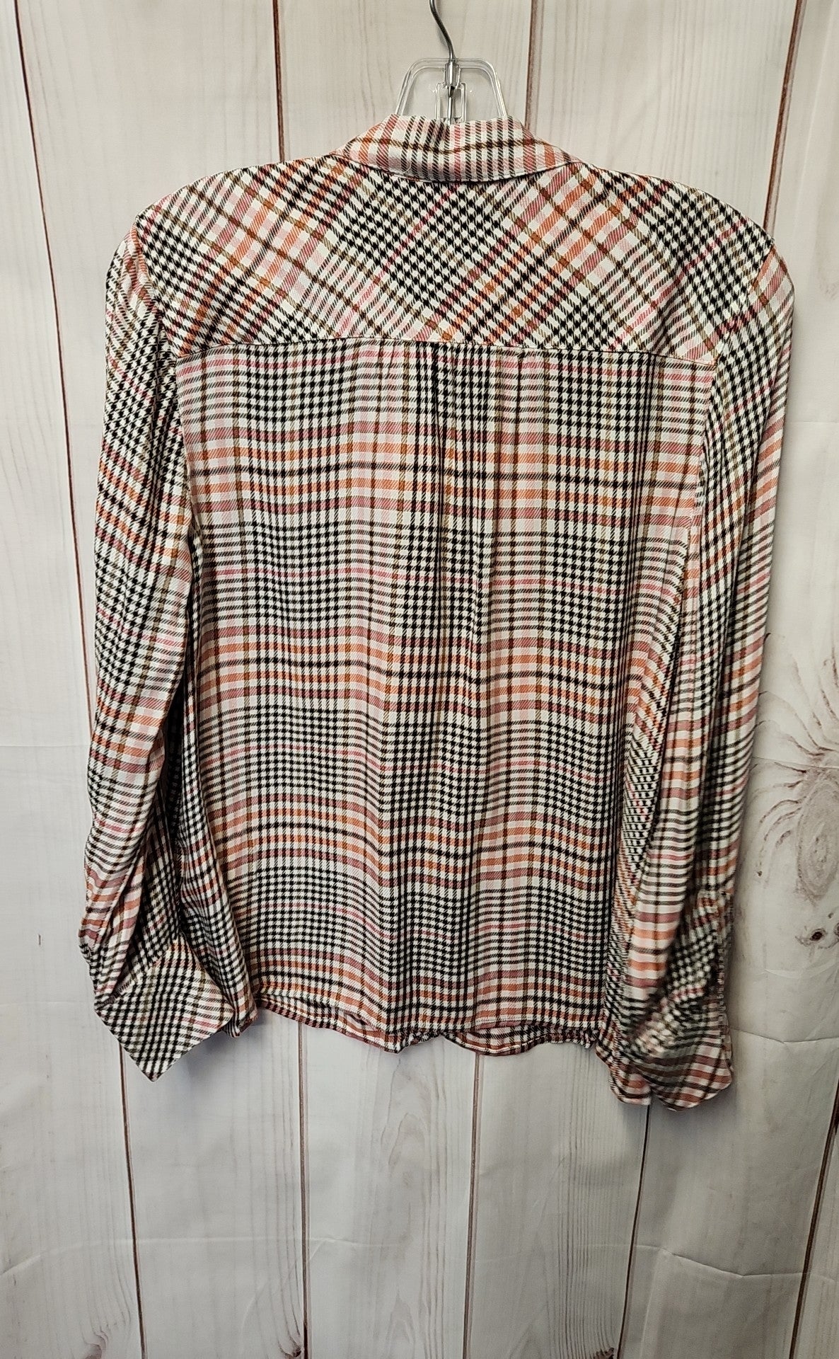 NWT J Jill Women's Size S Petite Black & Pink Long Sleeve Top