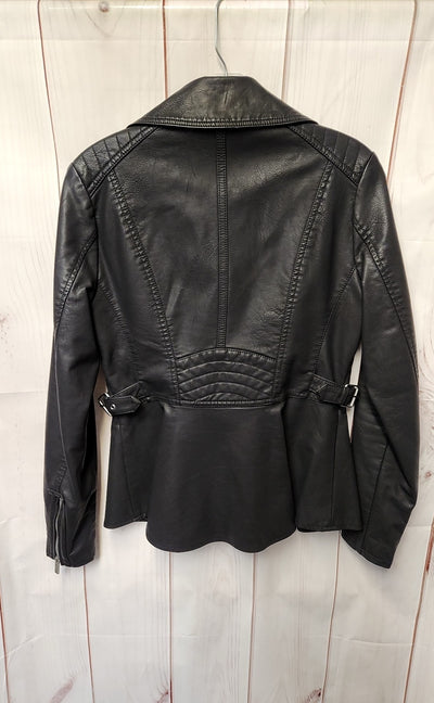 Guess Women's Size S Black Faux Leather Jacket