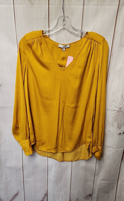 Maison d'Amelie Women's Size S Yellow Long Sleeve Top