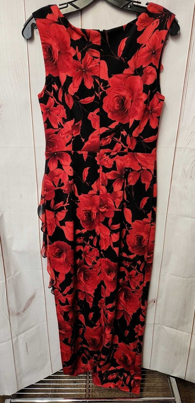 Connected Women's Size 4 Red Floral Dress