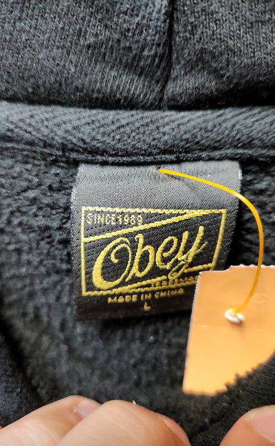 Obey Men's Size L Black Sweatshirt